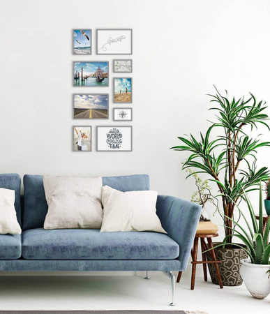 Zestaw szarych ramek galeria Pinia 05 GF0004