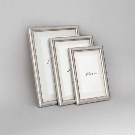 Pakiet 5 szt. srebrnych ramek na zdjęcia HIT 1S 30x40 cm