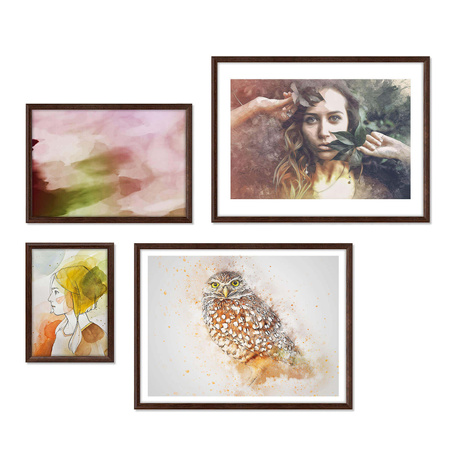 Zestaw brązowych ramek galeria HIT 4 GF0008