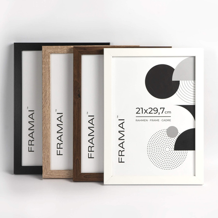 Biała ramka na zdjęcia HEN 1 21x29,7 cm