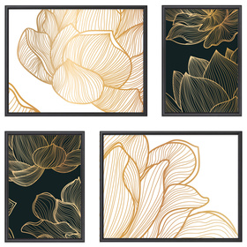 Zestaw czarnych ramek galeria PRESTO 2 GF0003