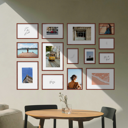 Zestaw brązowych ramek galeria 5 GF0001