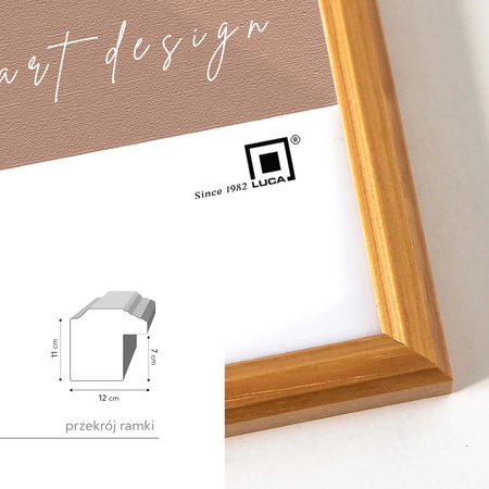 Pakiet 5 szt. naturalnych ramek drewnianych na zdjęcia DRWA 0 10x15 cm