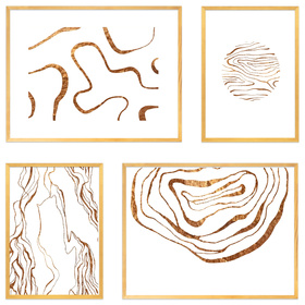 Zestaw naturalnych ramek galeria PINIA 0 GF0003