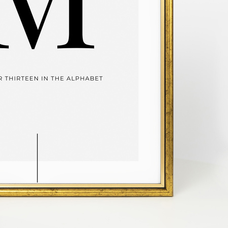 Ramka drewniana złota na zdjęcia DRI CL Z 24x30 cm