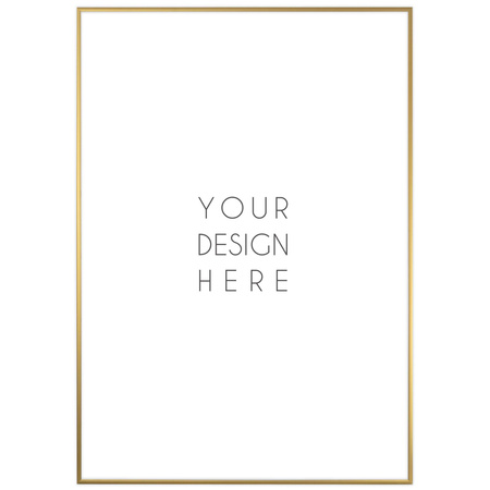 Złota ramka aluminiowa na zdjęcia Royall 70x100 cm