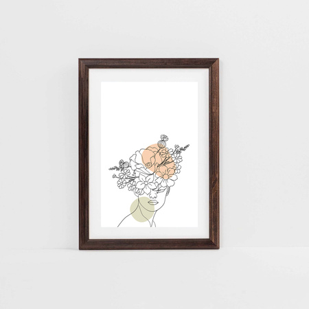 Pakiet 5 szt. ciemno brązowych ramek drewnianych na zdjęcia DRWA 44 10x15 cm