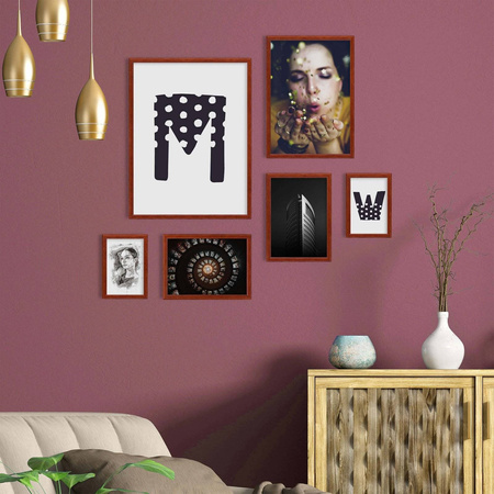 Zestaw brązowych ramek galeria 5 GF0010