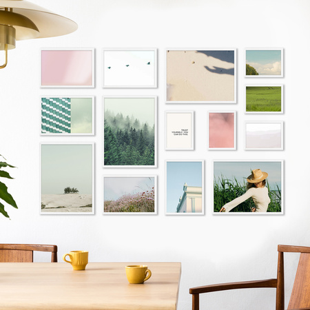 Zestaw białych ramek galeria HIT 01 GF0001