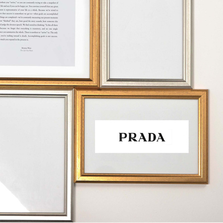 Złota ramka drewniana na zdjęcia DRWA FZ 5x7 cm