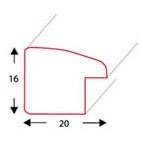 Ramka drewniana na zdjęcia DRI G S 50x60 cm
