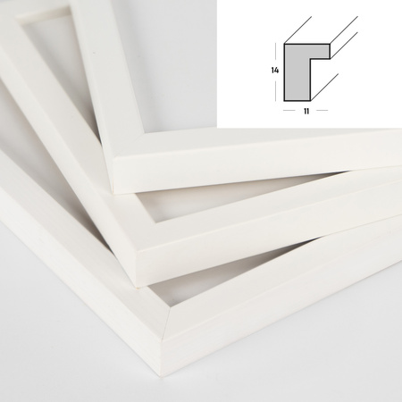 Biała ramka drewniana PINIA 1 10x15 cm