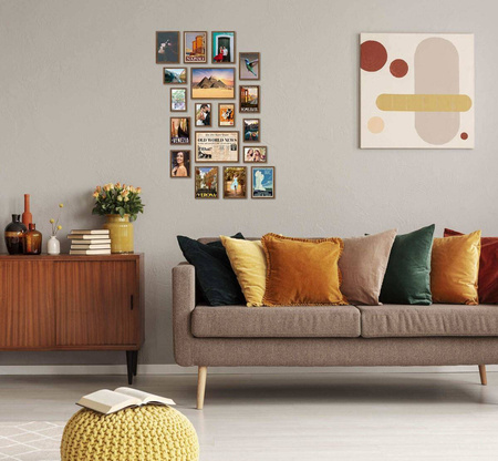 Zestaw brązowych ramek galeria 4 GF0006