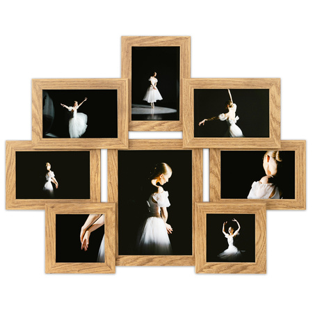 Multirama MULTI HEN 01 ramka na zdjęcia na 8 zdjęć - kolor dębowy