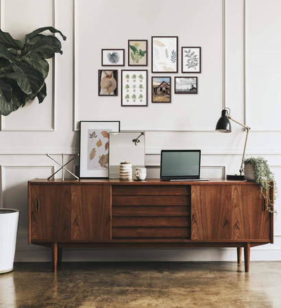 Zestaw brązowych ramek galeria PINIA 4 GF0007