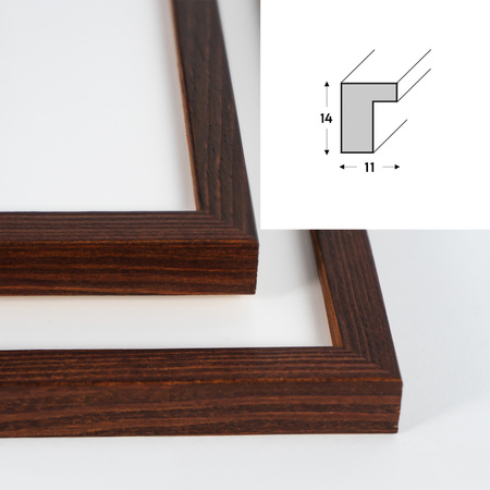 Pakiet ramek drewnianych 5 szt. PINIA 3 5SZT 10x15 cm