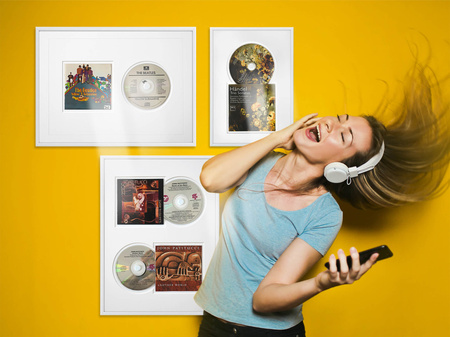 Czarna ramka na płytę CD - 30x40 cm