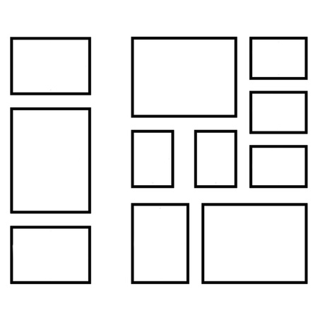 Zestaw ramek PINIA 1 GF0038 - galeria ramek na 11 zdjęć