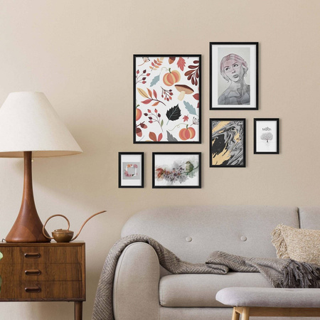 Zestaw czarnych ramek galeria 2 GF0010