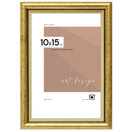 Ramka drewniana złota na zdjęcia DRI CL Z 10X15 cm