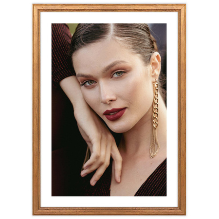 Ramka drewniana DRWA 3 kolor dąb 21x30 cm