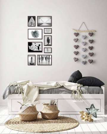 Zestaw brązowych ramek galeria Pinia 4 GF0004