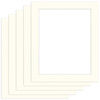Pakiet 5 szt. Passe Partout 50x60 (40x50) BIAŁY IVORY