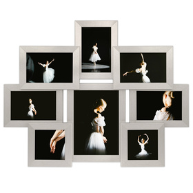Multirama MULTI HEN S ramka na zdjęcia na 8 zdjęć - srebrna