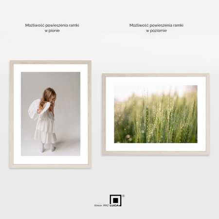 Pakiet 3 szt. beżowo-białych ramek na zdjęcia FDM M5 30x40 cm