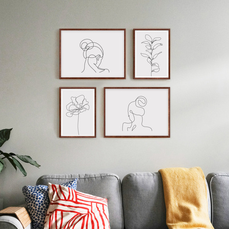 Zestaw brązowych ramek galeria HIT 4 GF0003