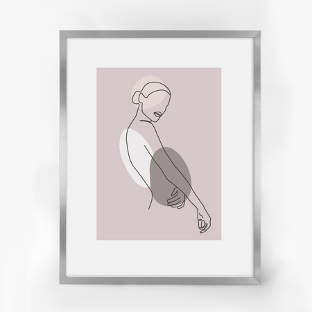 Srebrna ramka na zdjęcia HEN S 40x50 cm