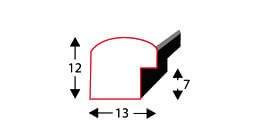 Zestaw czarnych ramek galeria HIT 02 GF0002