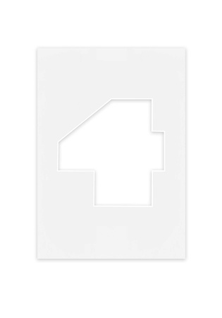 Passe Partout okienko w kształcie CYFERKI "4"