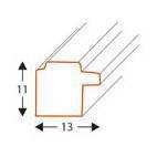 Złota ramka drewniana na zdjęcia DRWA FZ 20x20 cm