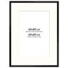 Czarna ramka na zdjęcia HEN PASS 2 60x80 cm z passe partout 60x80 (40x60)