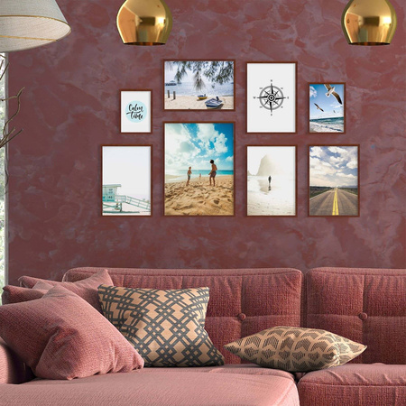 Zestaw brązowych ramek galeria Pinia 3 GF0009