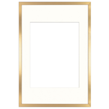 Złota ramka na zdjęcia HEN PASS Z 40x60 cm z passe partout (30x40 cm)