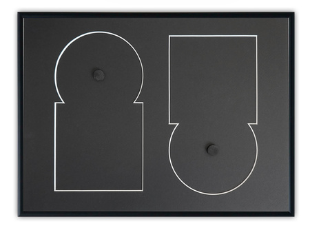 Czarna ramka na 2 płyty CD - 30x40 cm