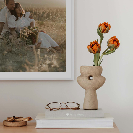 Biała ramka aluminiowa QAL 60x80 cm