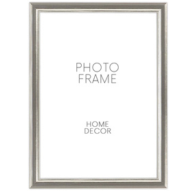 Srebrna ramka drewniana na zdjęcia DRWA FS 10x15 cm