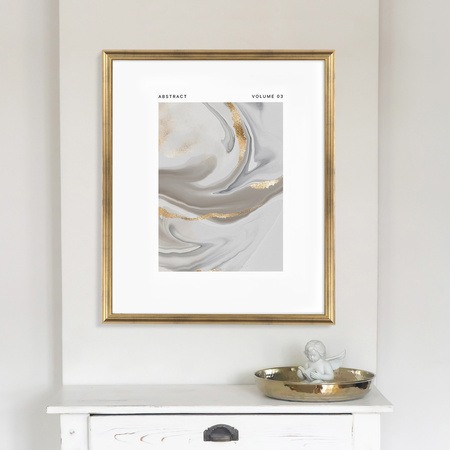 Ramka drewniana złota na zdjęcia DRL N Z 50x60 cm