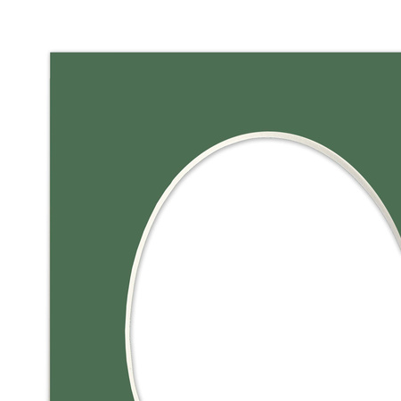 Passe partout 21x30 (15x21) OWAL ZIELONY MALACHIT