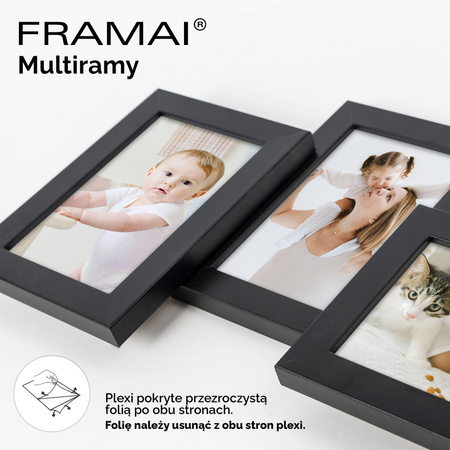 Multirama MULTI HEN 2 ramka na zdjęcia na 7 zdjęć - czarna