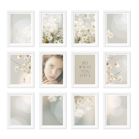 Zestaw ramek PINIA 1 GF0018 - galeria ramek na 12 zdjęć