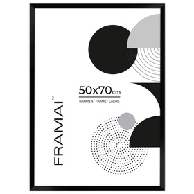 Czarna ramka na zdjęcia HEN 2 50x70 cm