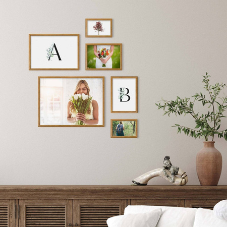 Zestaw dębowych ramek galeria 3 GF0010