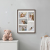 Foto Galeria 30x40 cm kolor brązowy Ramka na 5 zdjęcia 10x15 cm z Passe Partout