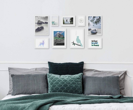 Zestaw białych ramek galeria Pinia 1 GF0004