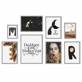 Zestaw szarych ramek galeria Pinia 05 GF0009