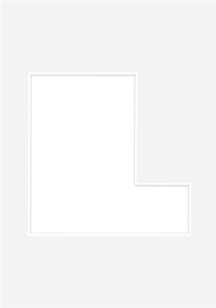 Passe Partout okienko w kształcie LITERKI "L"